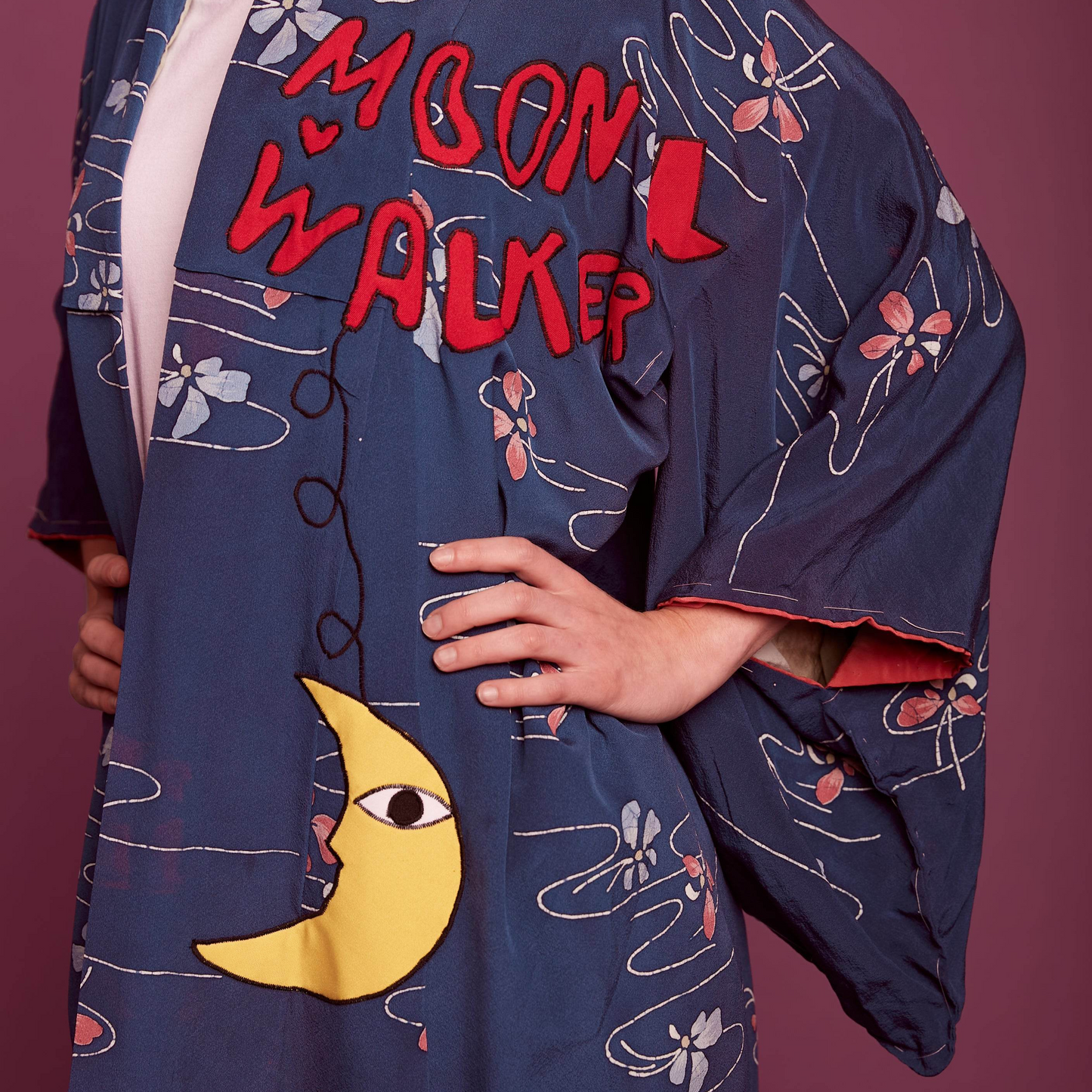 VINTAGE COSMIC MOON WALKER kimono