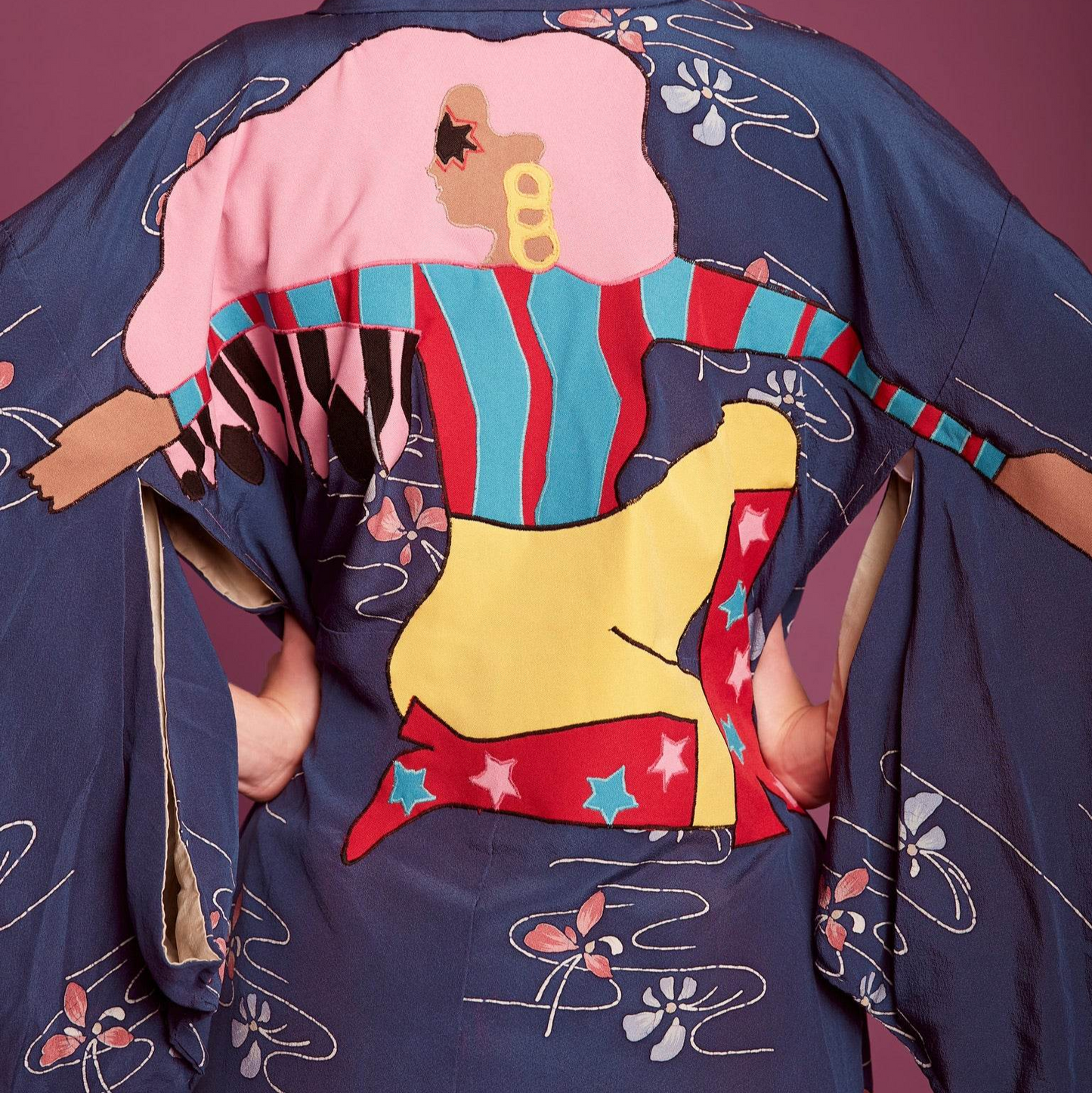 VINTAGE COSMIC MOON WALKER kimono