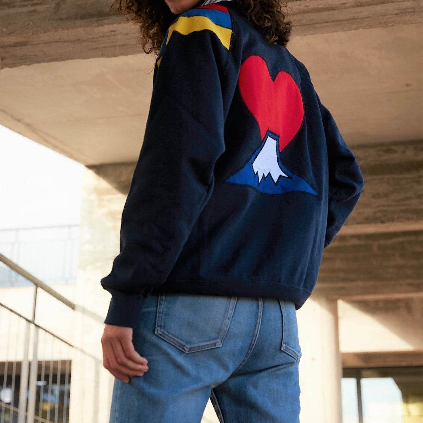 Sweat-shirt FUJI navy