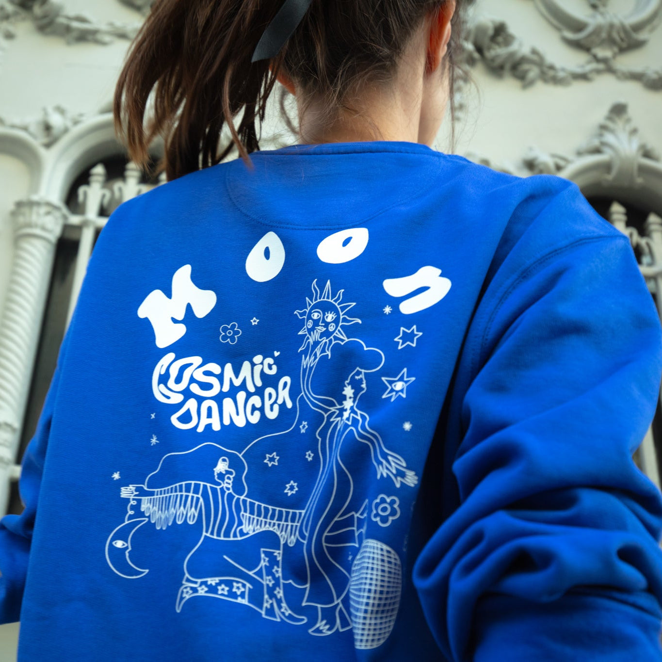 Sweatshirt-COSMIC DANCER majorelle
