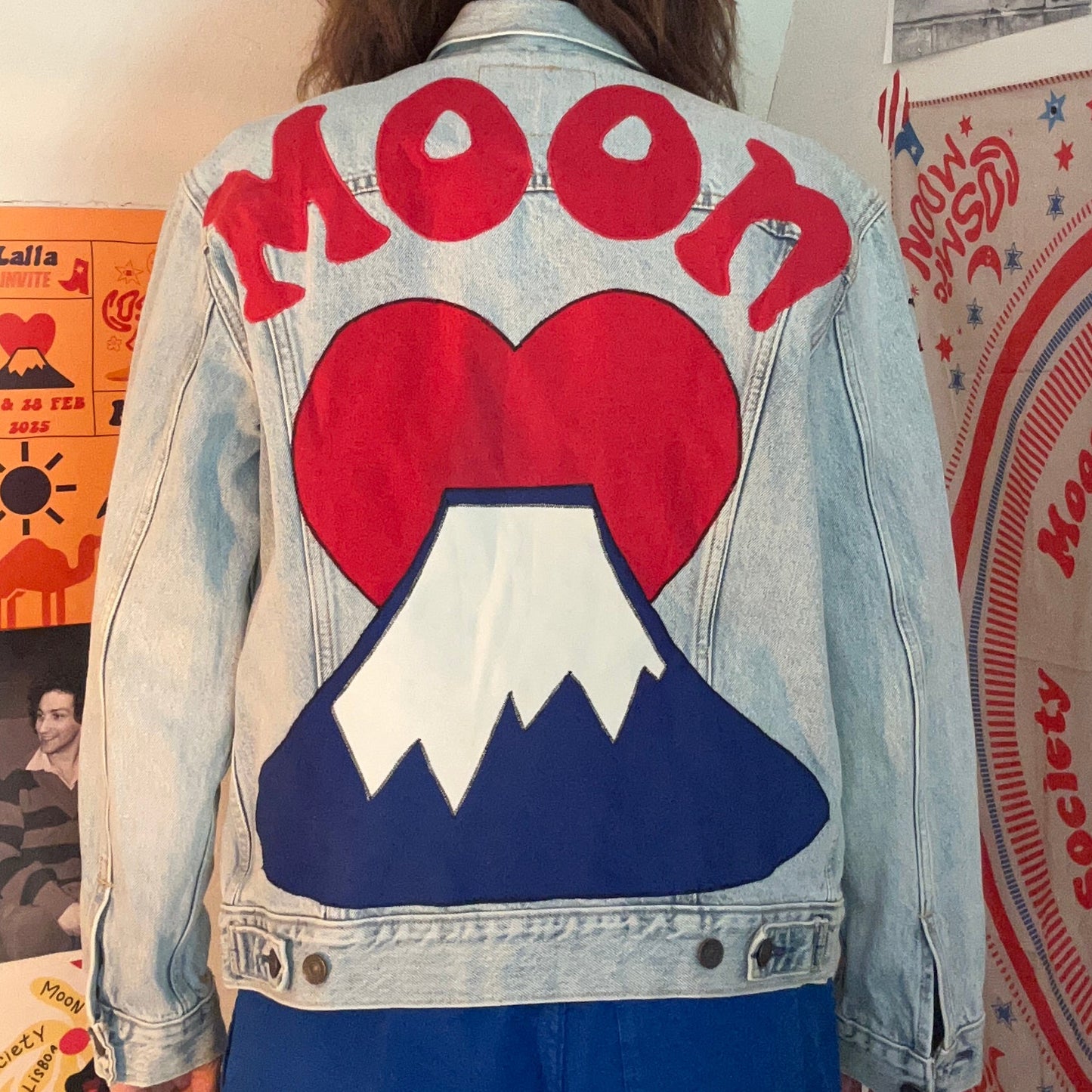 Veste jeans vintage Moon Society — fuji