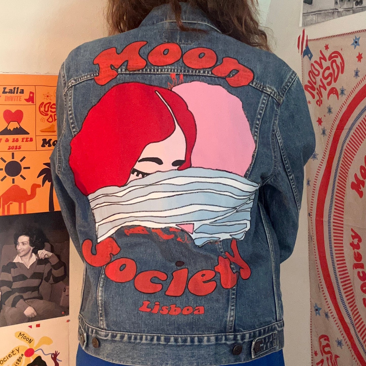 Veste jeans vintage Moon Society — Moon amor