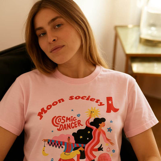 Tee-shirt cosmic dancer multi– Moon Society