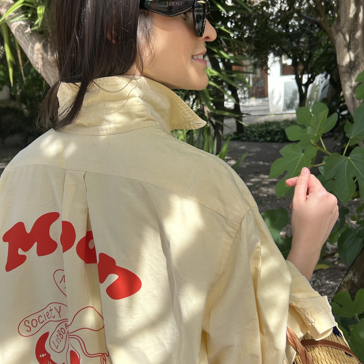 Chemise XXL Vintage Ralph Lauren – Sérigraphie Moon Society
