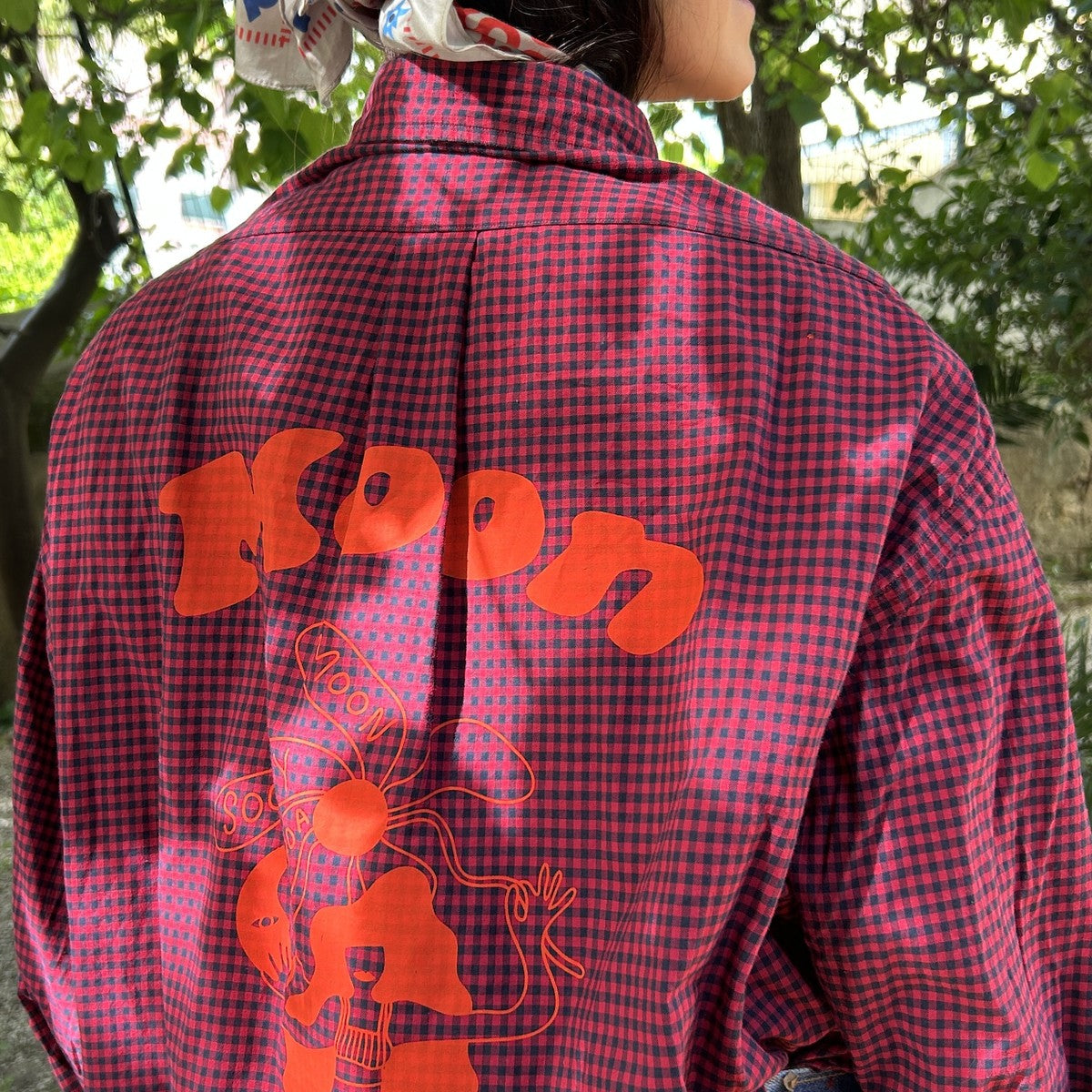 Chemise XXL Vintage Ralph Lauren – Sérigraphie Moon Society