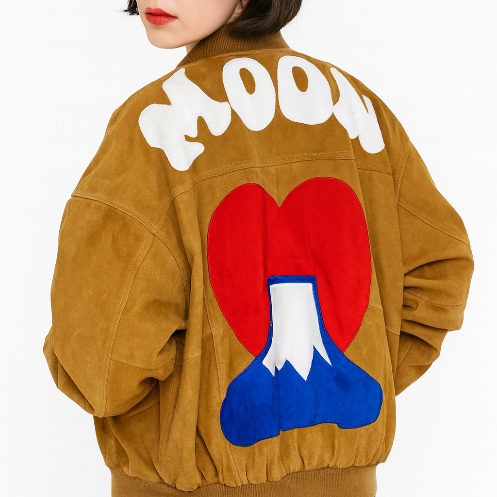 veste en daim de dos 