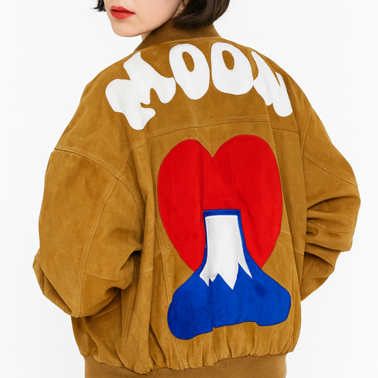 veste en daim de dos 