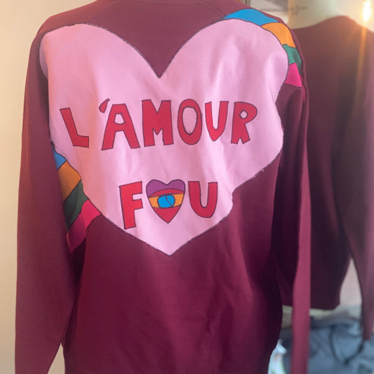 Sweat-shirt burgundy - L'AMOUR FOU