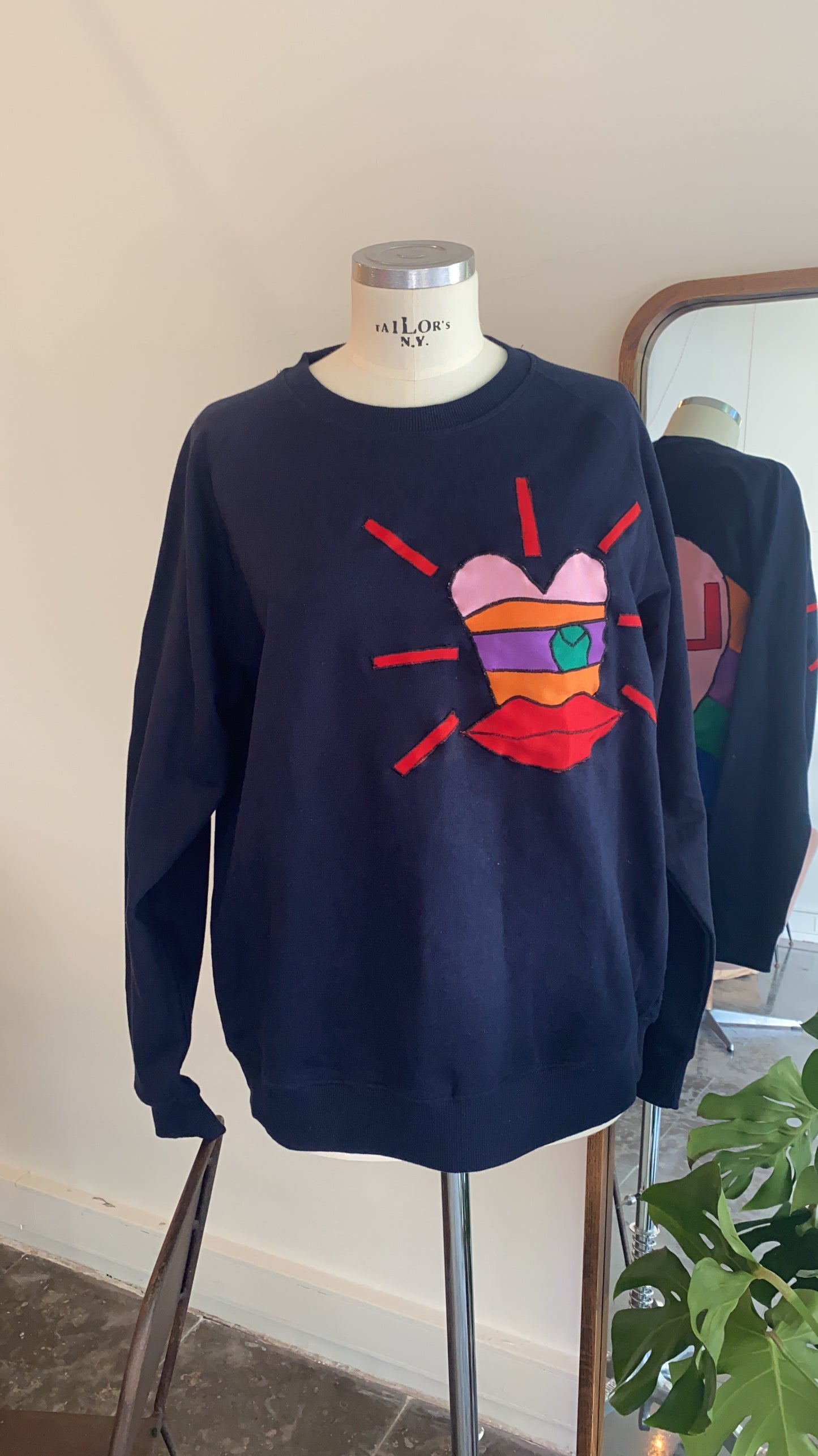 Sweat NAVY-L AMOUR FOU