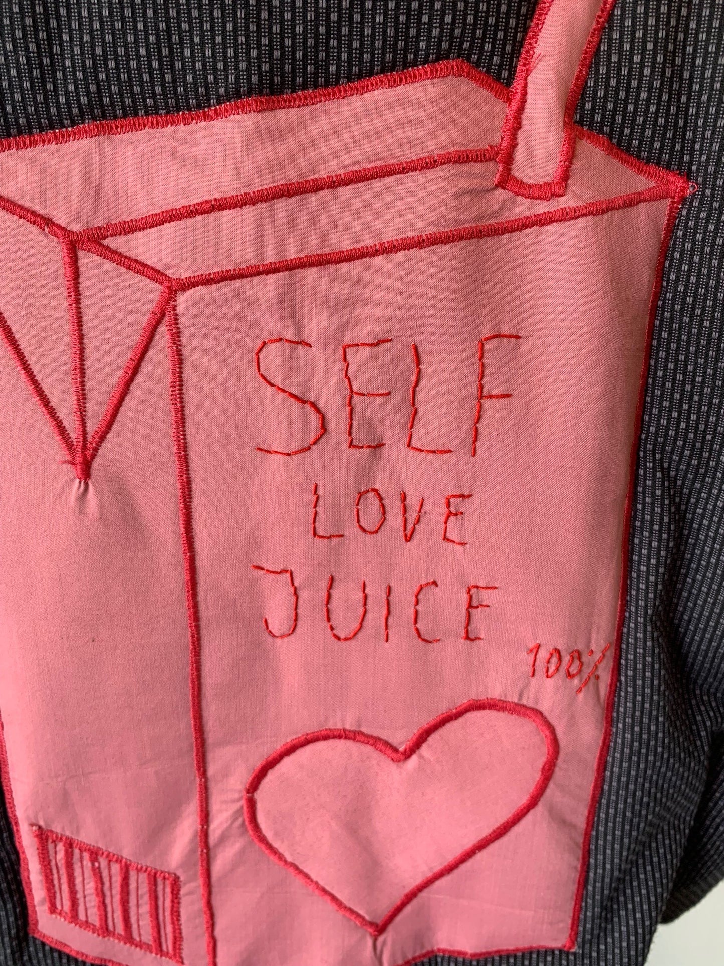 Hanten black- Embroidery SELF LOVE