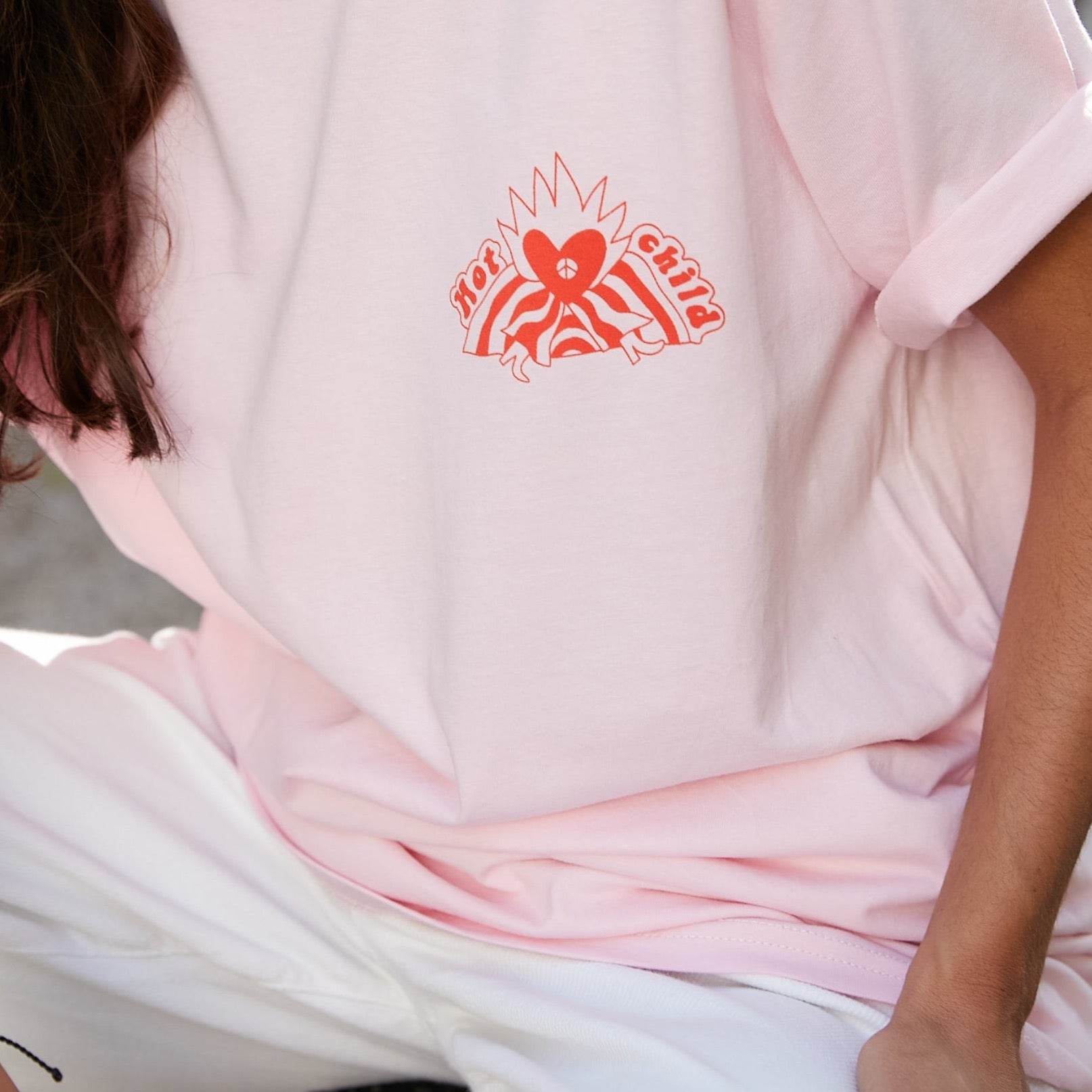 Tee-shirt rose moon Society